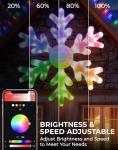 32" Smart LED Snowflake Lights with Music Sync
