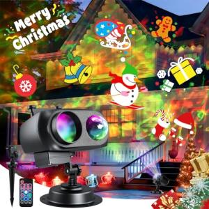 Outdoor Holiday Projector Lights with 20 Patterns