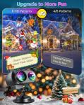 Outdoor Holiday Projector Lights with 20 Patterns