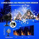 Snowflake Music-Sync Projector Lights for Holidays