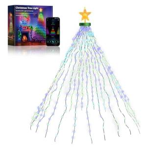 Smart Christmas Tree Lights with 400 RGB LEDs