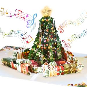 Musical 3D Christmas Tree Popup Card