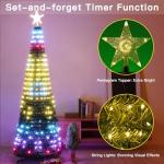Smart Christmas Tree Lights with 400 RGB LEDs