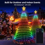 Smart Christmas Tree Lights with 400 RGB LEDs