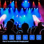 LUNSY 4-Pack LED Stage Lights for Christmas Parties