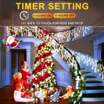 400 LED Music-Synchronized Curtain Fairy Lights