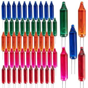 100 Replacement Mini Christmas Light Bulbs, Multi-Colored