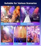 LED Par Lights with Sound Control for Christmas Fun