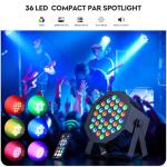 36 RGB LED Stage Lights for Music and Events