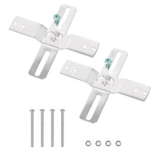 Adjustable 180° Light Fixture Mounting Brackets 2-Pack
