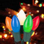 25 Pack Multicolor C9 Christmas Lights Bulbs