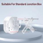 Adjustable 180° Light Fixture Mounting Brackets 2-Pack