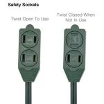 Green 8-Foot Extension Cord with Foot Switch