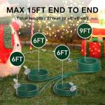 27FT Outdoor Extension Cord with Multiple Outlets