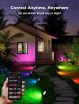 Smart Color Changing Flood Lights, 6 Pack