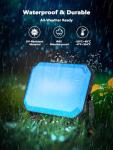 Smart Color Changing Flood Lights, 6 Pack