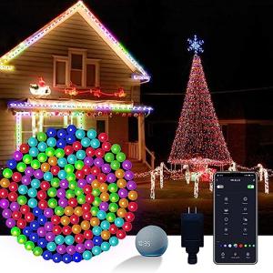 Smart RGB LED Christmas Lights with Music Sync