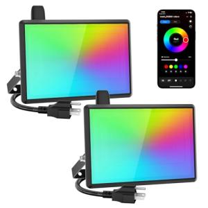 Color Changing LED Flood Lights with Music Sync