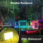 Color Changing LED Flood Lights with Music Sync