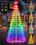 8FT Smart App-Controlled Christmas Tree Lights