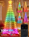 8FT Smart App-Controlled Christmas Tree Lights