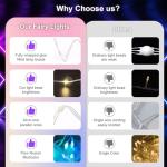 RGB Music Sync Fairy String Lights, 33Ft