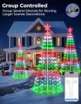 8FT Smart App-Controlled Christmas Tree Lights