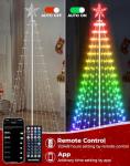 8FT Smart App-Controlled Christmas Tree Lights