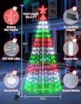 8FT Smart App-Controlled Christmas Tree Lights