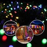 Multicolor Solar Christmas Lights Synchronized to Music