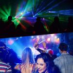 LUNSY 4-Pack LED Stage Lights for Christmas Parties