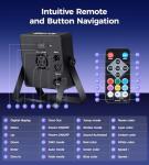 LED Par Lights with Sound Control for Christmas Fun