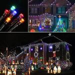 Multicolor Solar Christmas Lights Synchronized to Music