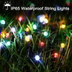 Multicolor Solar Christmas Lights Synchronized to Music