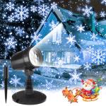 LED Snowflake Projection Light for Christmas Decorating