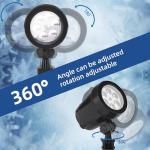 LED Snowflake Projection Light for Christmas Decorating