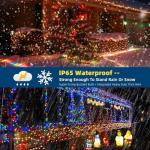 Motion Sensor Music Sync Christmas Lights 108FT 300LED