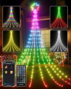 23FT Smart RGB Christmas Star String Lights