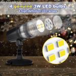 LED Snowflake Projection Light for Christmas Decorating