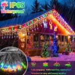 800LED Icicle Lights, Multi-Color & Warm White