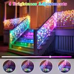 800LED Icicle Lights, Multi-Color & Warm White