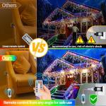 800LED Icicle Lights, Multi-Color & Warm White