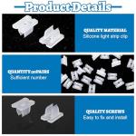 LED Strip Light Clips with Screws - 30 Pack