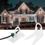 100 Christmas Light Clips for Easy Outdoor Setup