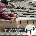 50 Christmas Light Clips for Easy Holiday Decorating