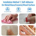 100PCS LED Strip Light Mounting Clips with Tape