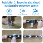 100PCS LED Strip Light Mounting Clips with Tape