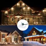 100 Christmas Light Clips for Easy Outdoor Setup