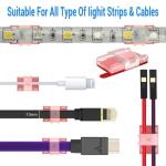 100PCS LED Strip Light Mounting Clips with Tape