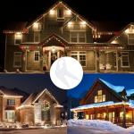 100 Christmas Light Clips for Easy Outdoor Setup